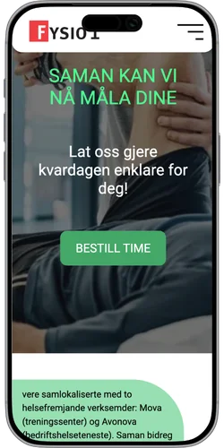 Skjermbilete av prosjekt for Fysio1 AS